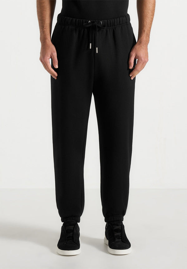 JS005 - Signature Regular Fit Cuffed Sweatpants - Black