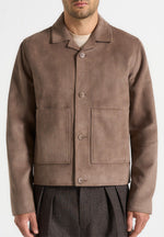 michel-suede-jacket-with-revere-collar-taupe