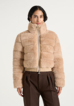 ama-plush-ribbed-jacket-with-neck-scarf-beige