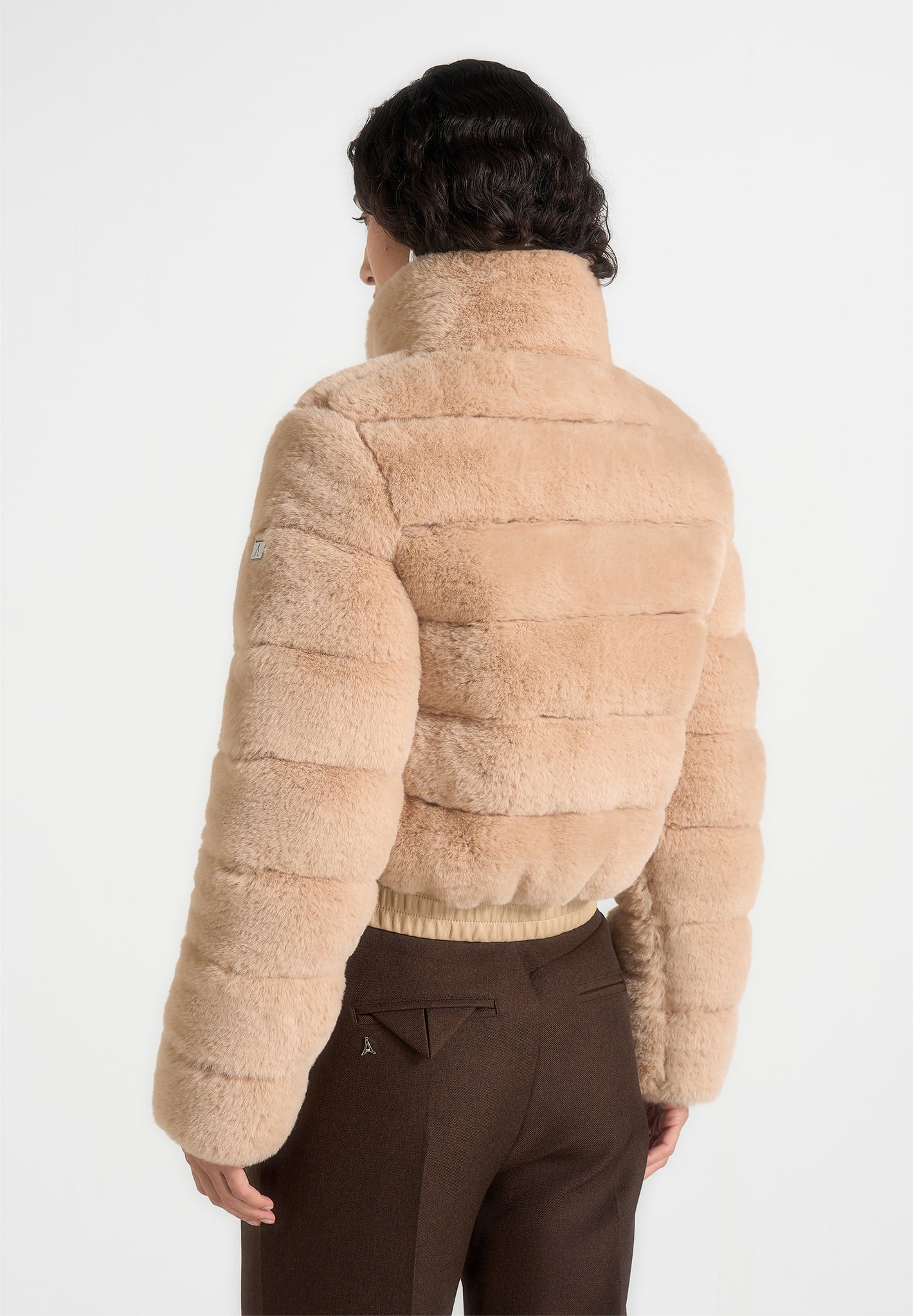 ama-plush-ribbed-jacket-with-neck-scarf-beige