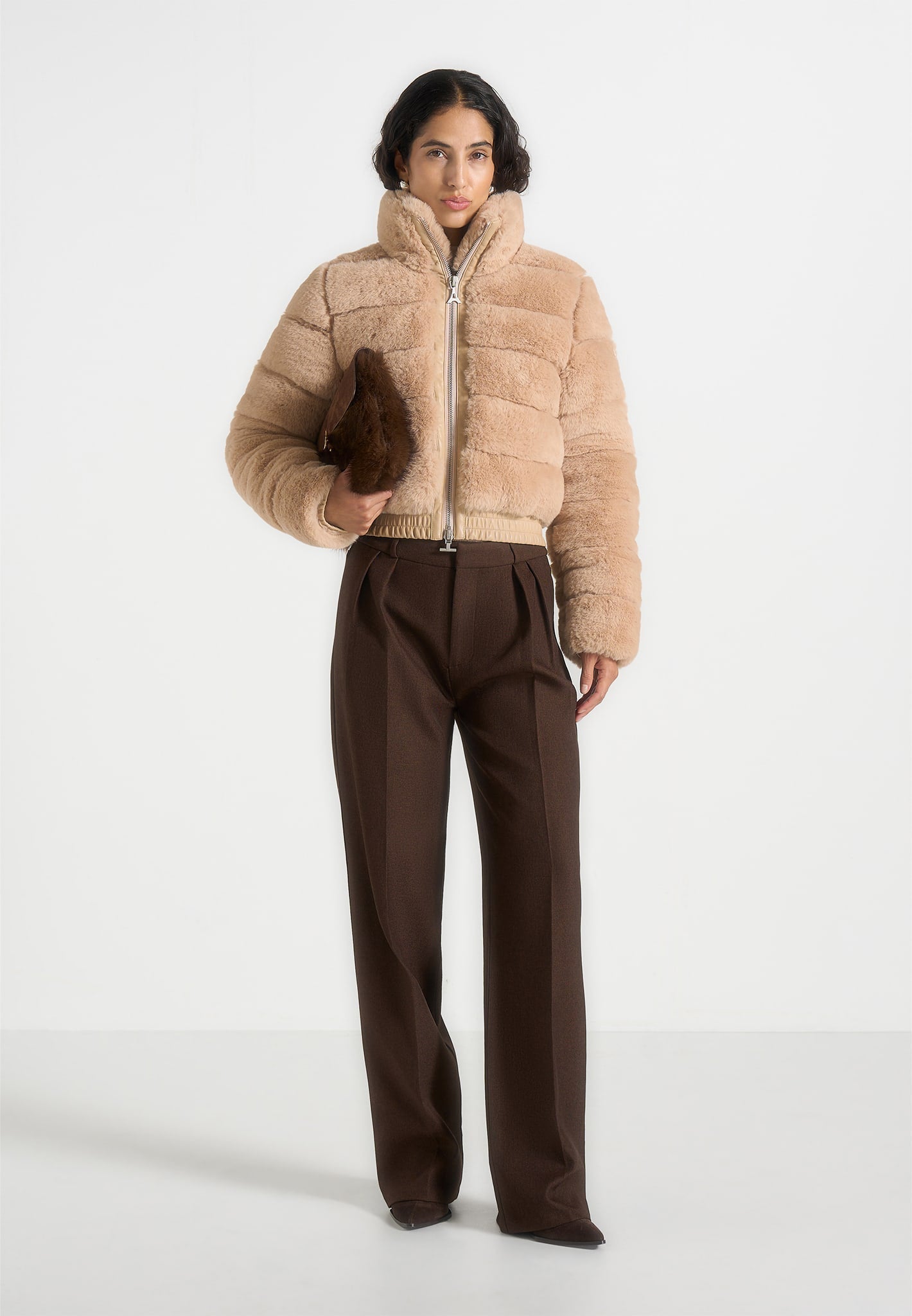 ama-plush-ribbed-jacket-with-neck-scarf-beige
