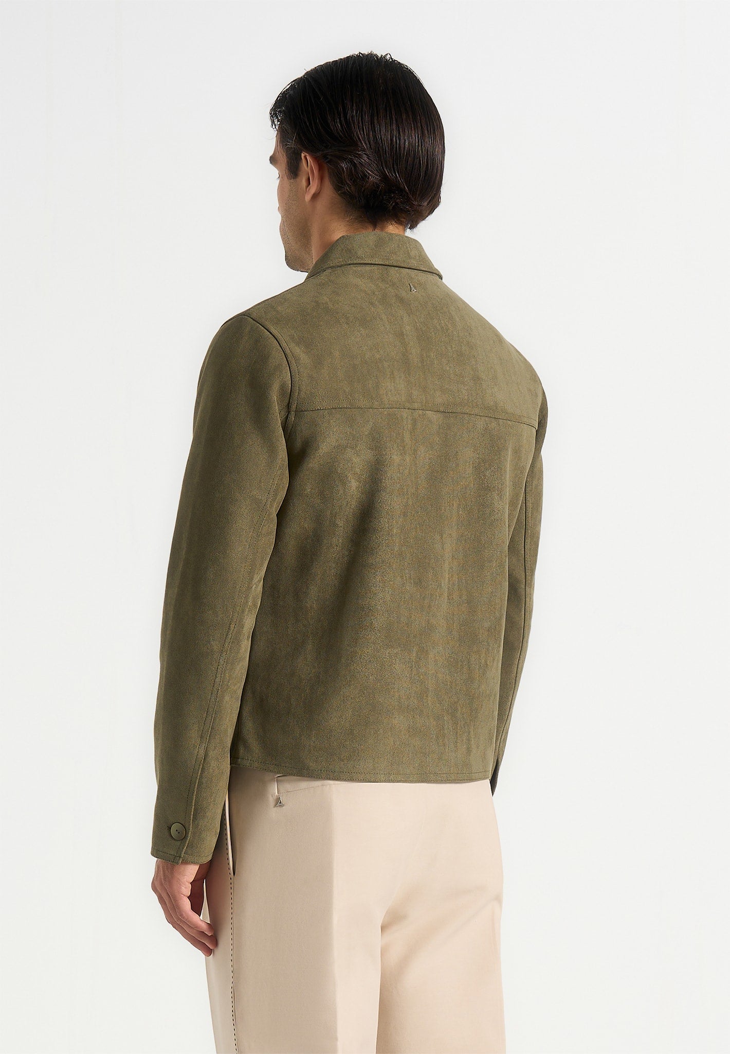 michel-suede-jacket-with-revere-collar-olive