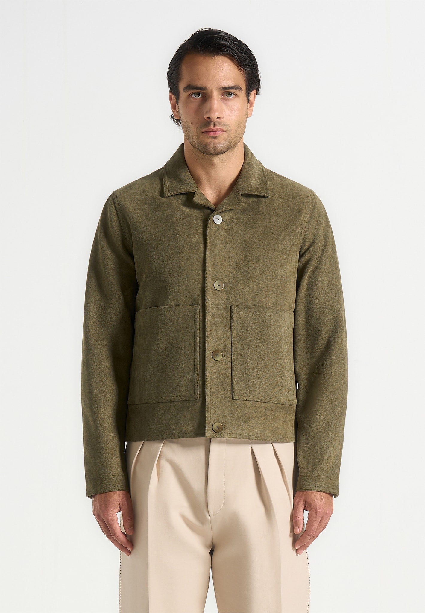 michel-suede-jacket-with-revere-collar-olive