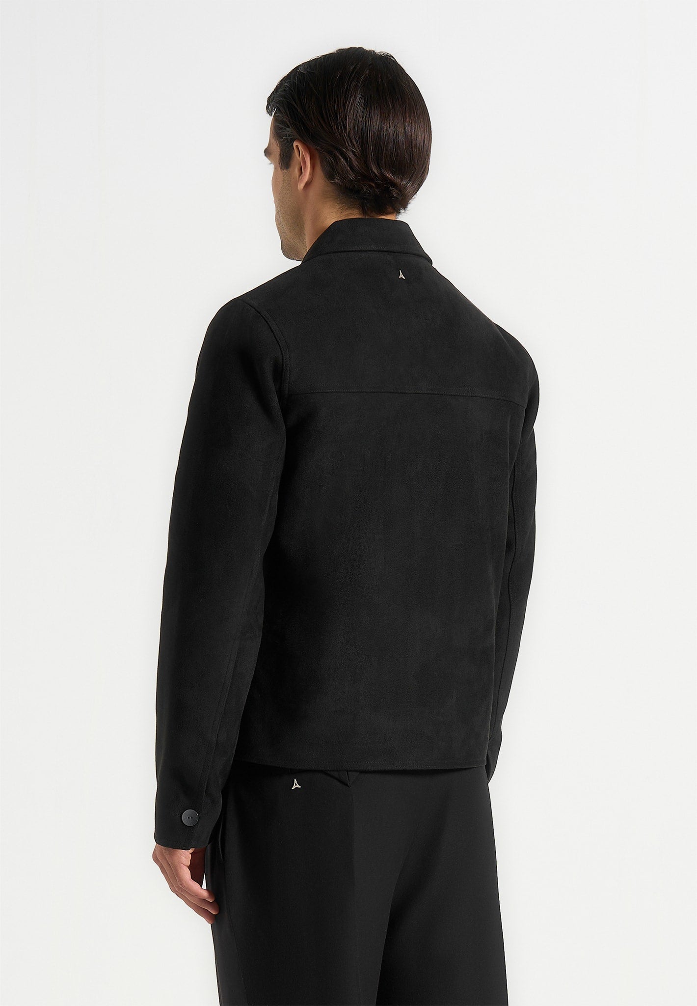 michel-suede-jacket-with-revere-collar-black