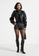 samia-leather-mini-shorts-black