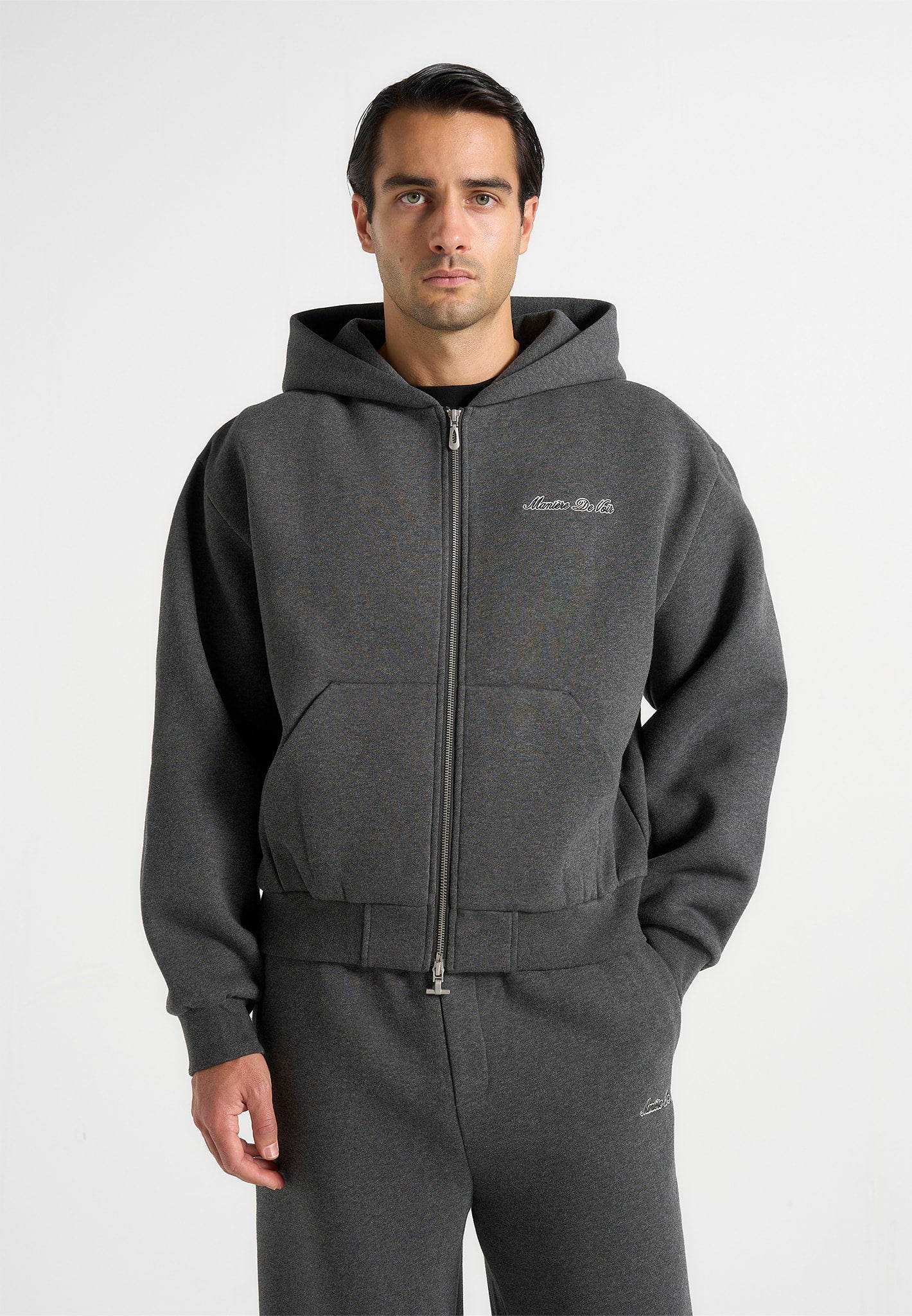 js002-unisex-signature-relaxed-fit-zip-hoodie-charcoal-grey 