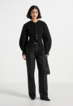 Aya - Wool Hourglass Jacket - Black