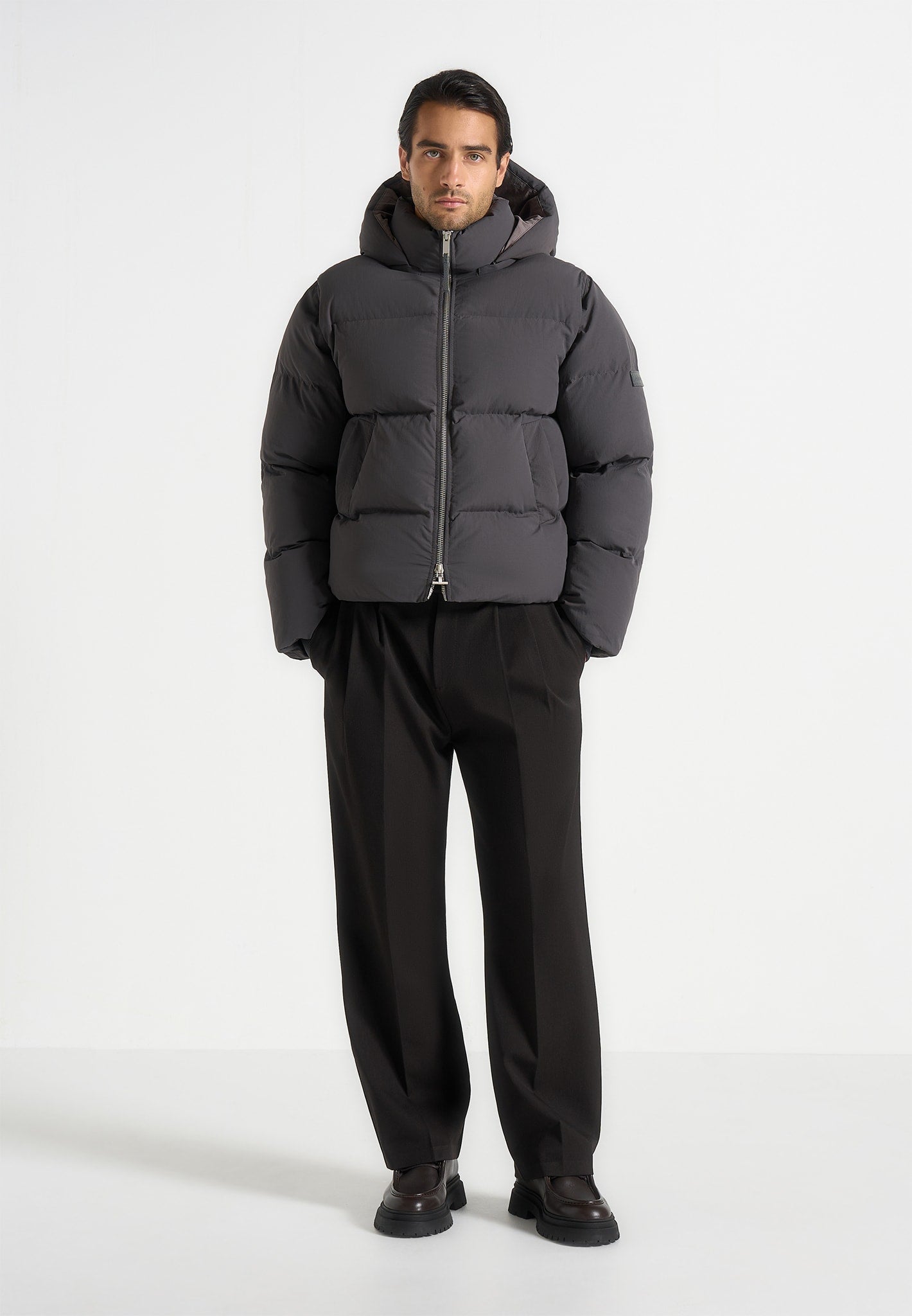 Eric - 2-in-1 Puffer/Gilet Jacket - Grey