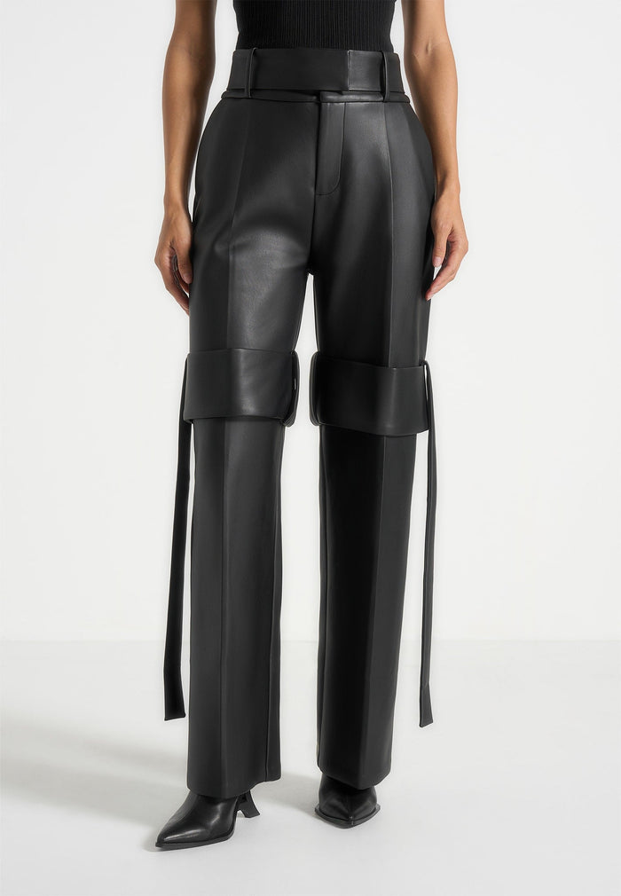 isabelle-leather-belted-strap-detail-trousers-black
