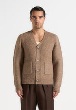 Aldo - Wool Knit Cardigan - Taupe