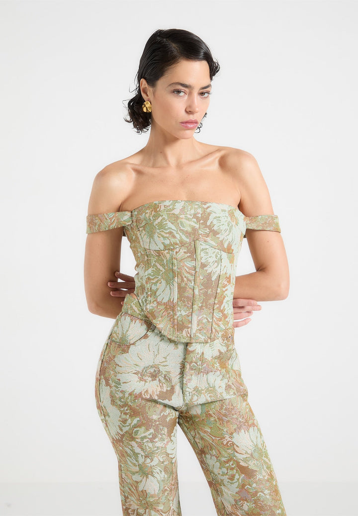 jacquard-bardot-corset-top-sage