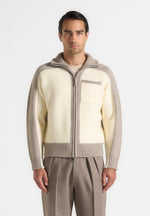 rene-colour-block-zip-through-cardigan-cream-beige