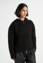 eden-unisex-ribbed-knit-zip-up-hoodie-black