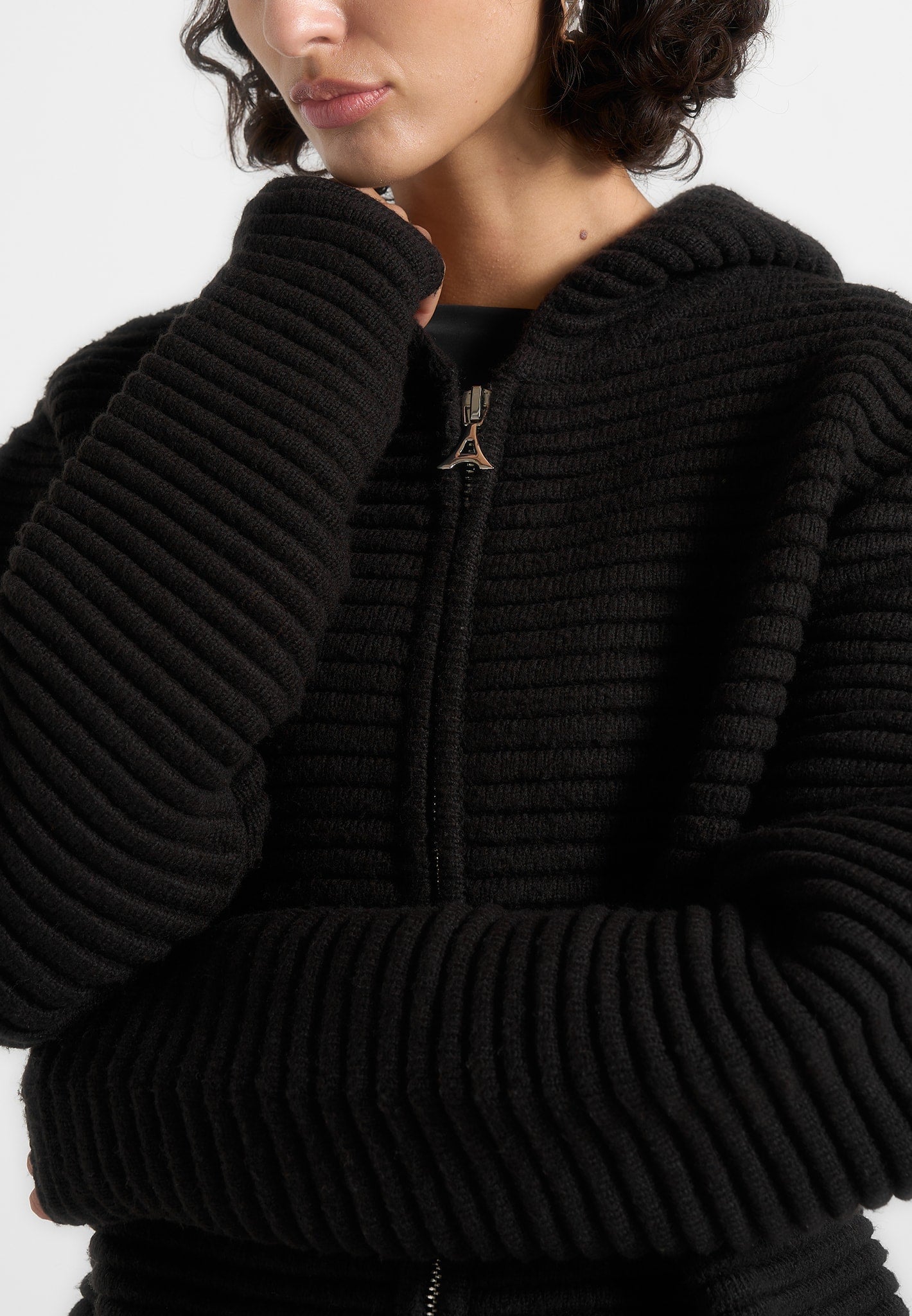 eden-unisex-ribbed-knit-zip-up-hoodie-black
