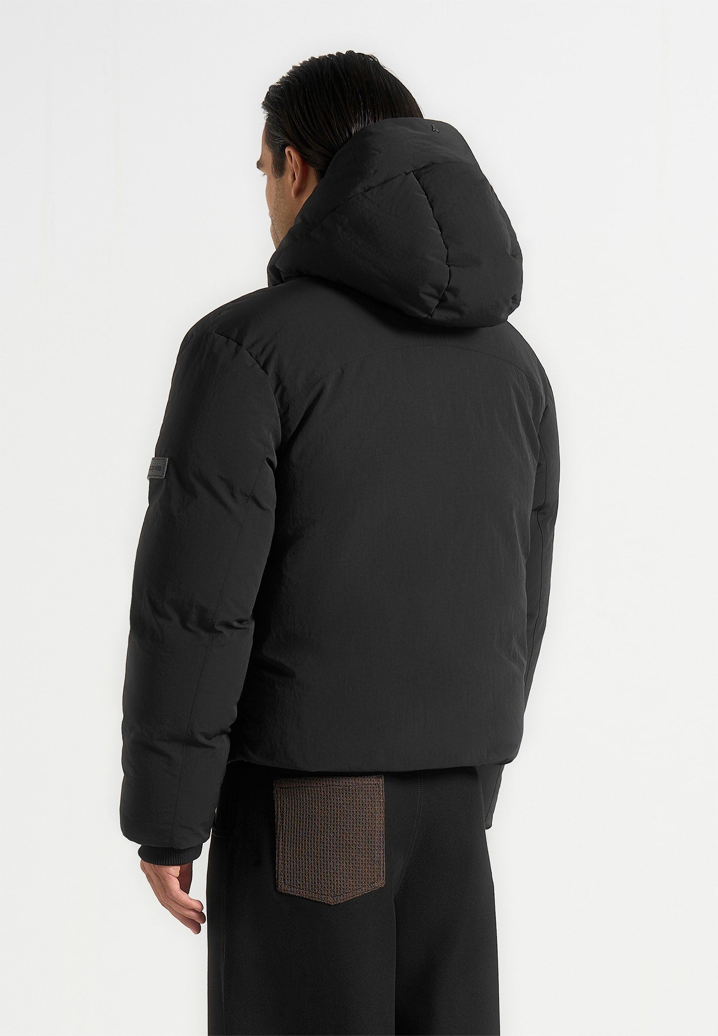 Casey - Unisex Minimal Raglan Puffer Jacket - Black