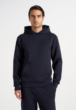 drew-neoprene-minimal-regular-fit-hoodie-navy