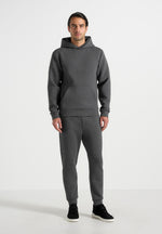 drew-neoprene-minimal-regular-fit-hoodie-charcoal-grey