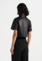 dory-leather-cropped-shirt-black