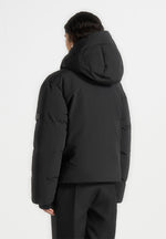 Casey - Unisex Minimal Raglan Puffer Jacket - Black