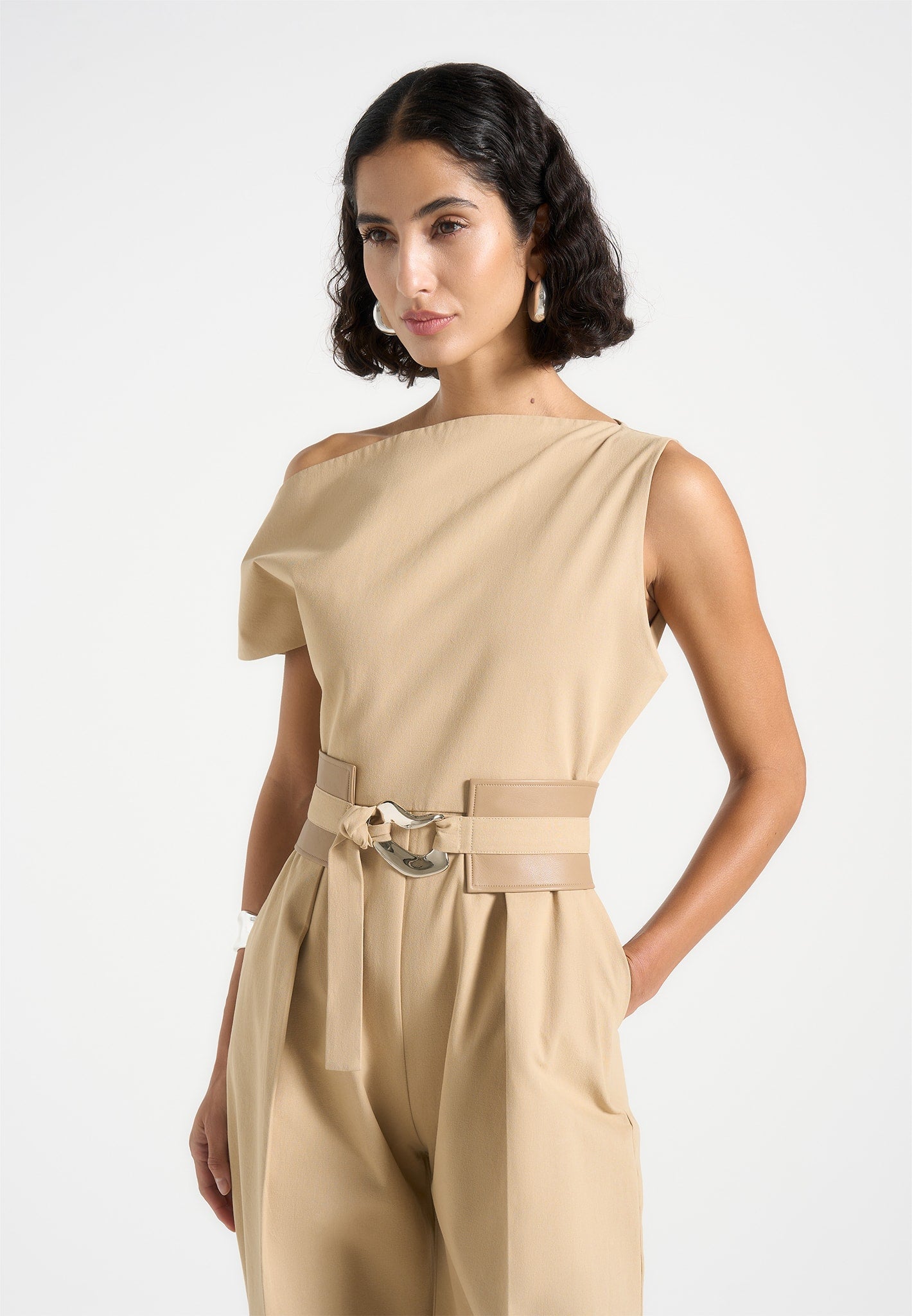 tailored-off-shoulder-jumpsuit-with-belt-beige 