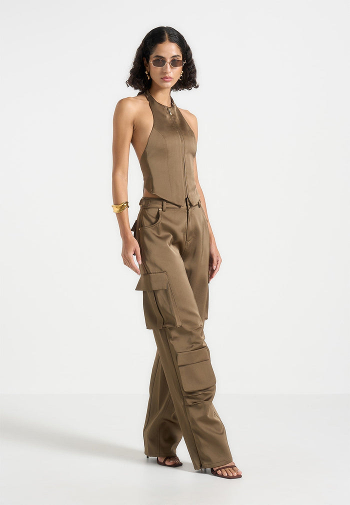 satin-high-waisted-cargo-pants-dark-olive