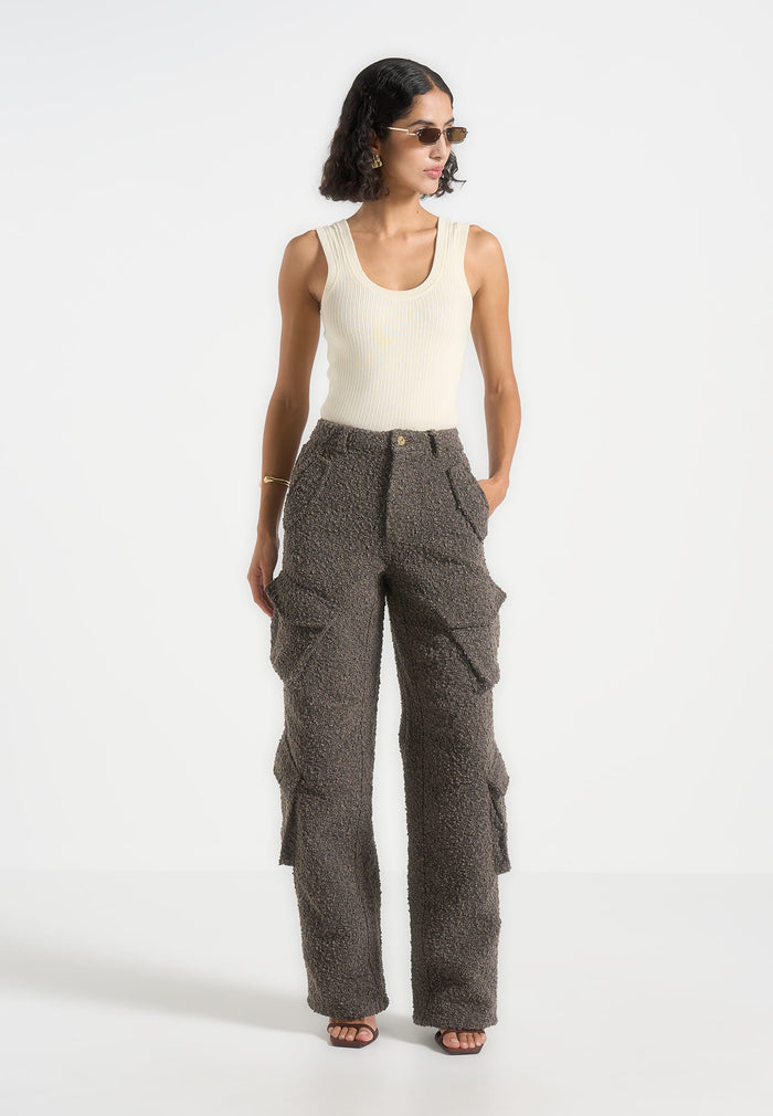 anne-high-waisted-boucle-denim-cargo-pants-brown