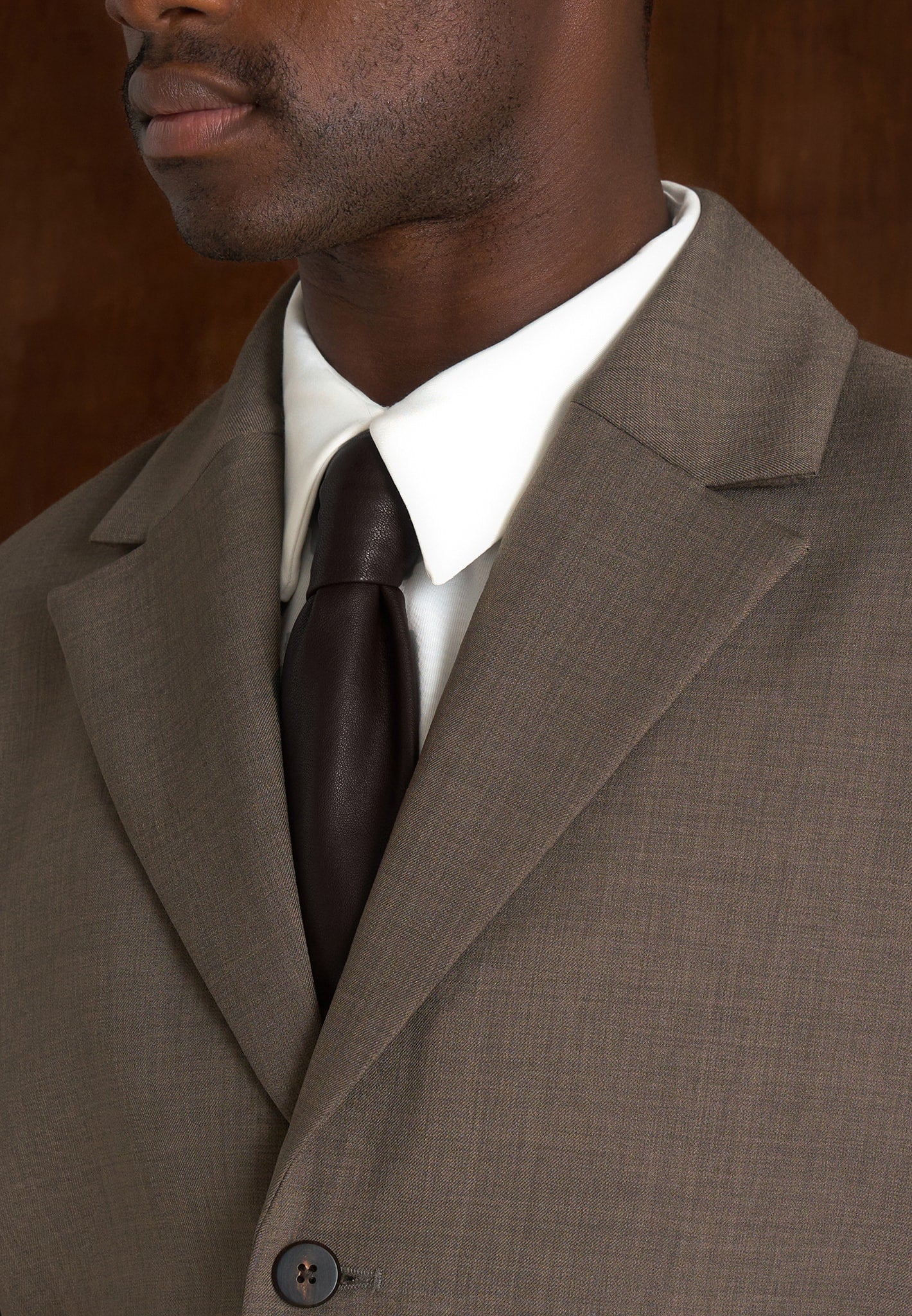 Silas - Tailored Cropped Blazer - Taupe