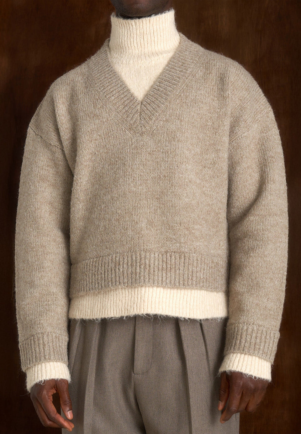 jacques-unisex-double-layer-v-neck-knit-jumper-beige-cream