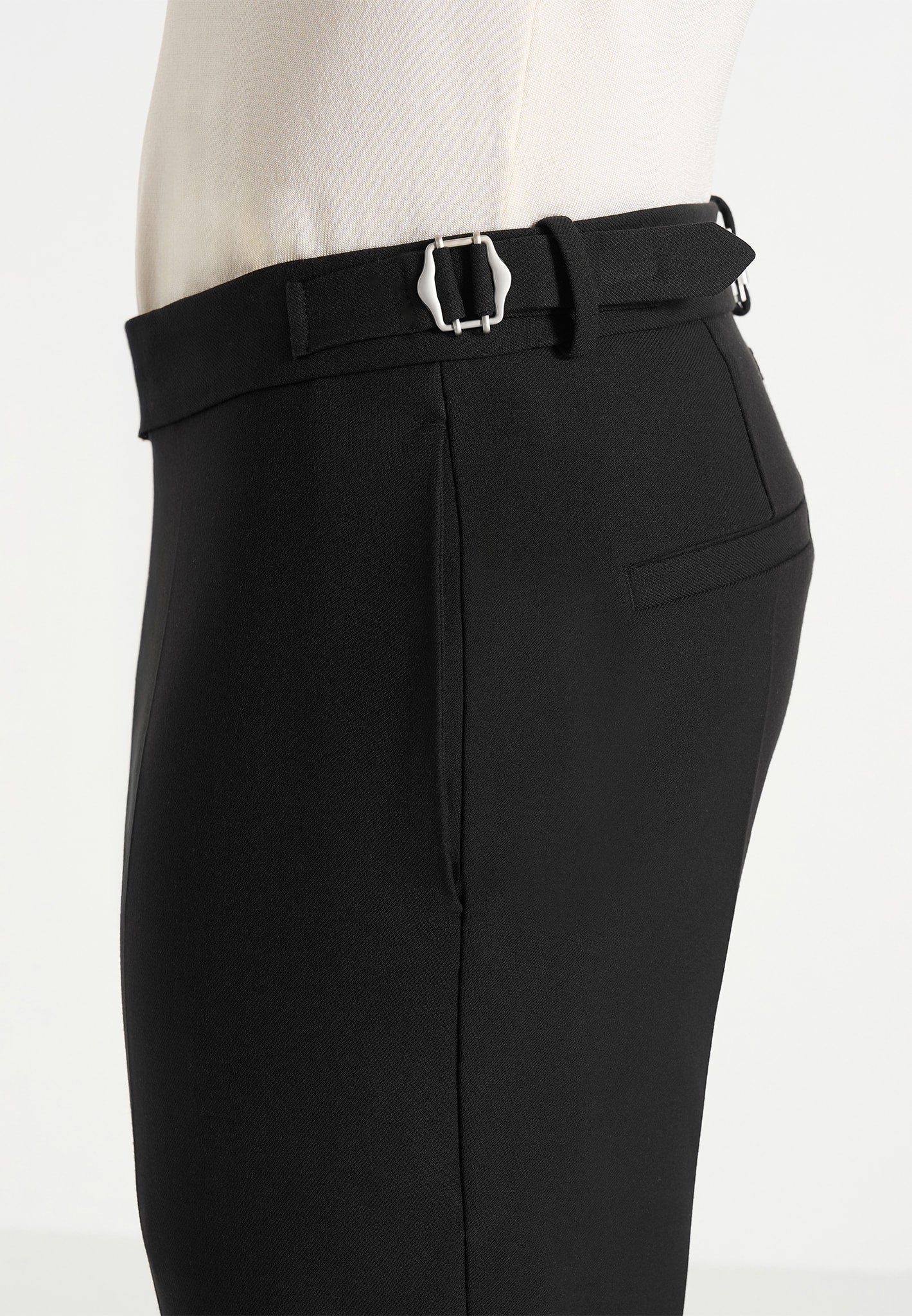 Hubert - Slim Fit Tailored Pants - Black