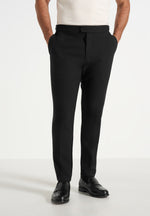 Hubert - Slim Fit Tailored Pants - Black