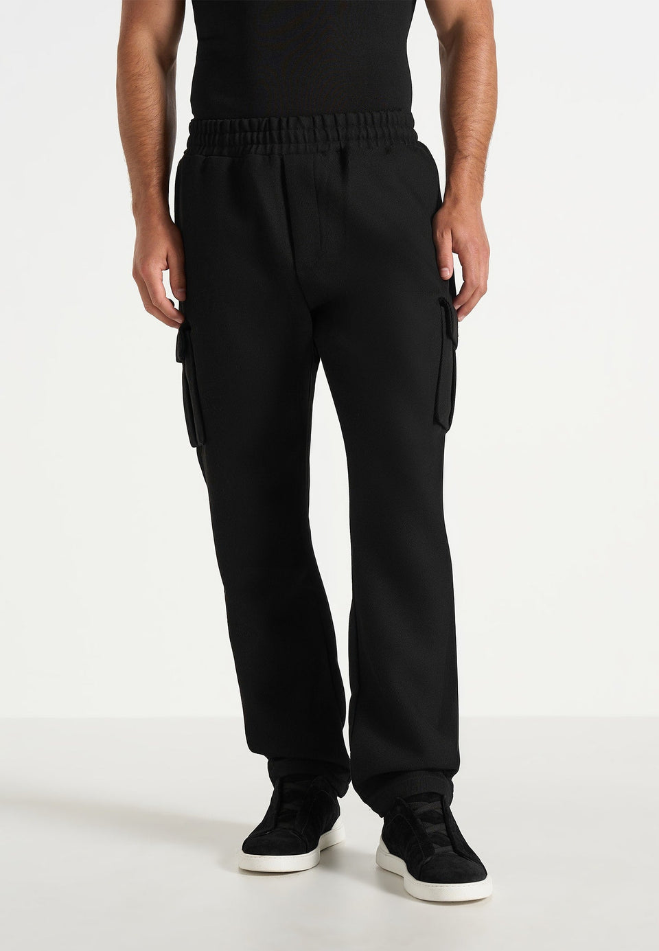 twill-cargo-regular-fit-pants-black
