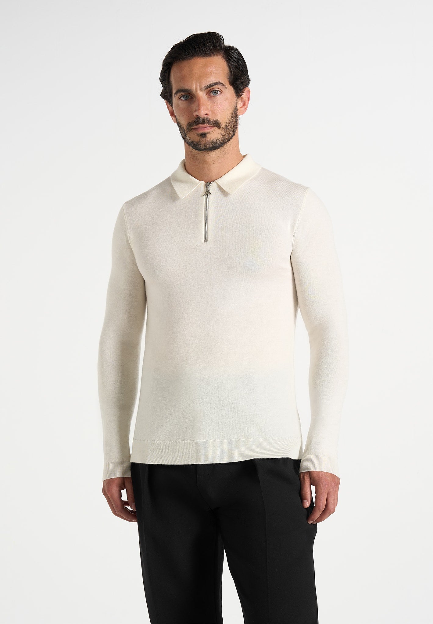 merino-wool-long-sleeve-polo-top-with-zip-off-white