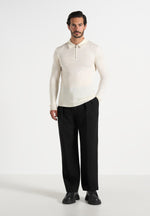 merino-wool-long-sleeve-polo-top-with-zip-off-white