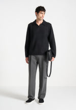 wool-blend-knit-revere-long-sleeve-jumper-black