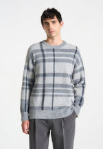 check-knit-jumper-grey