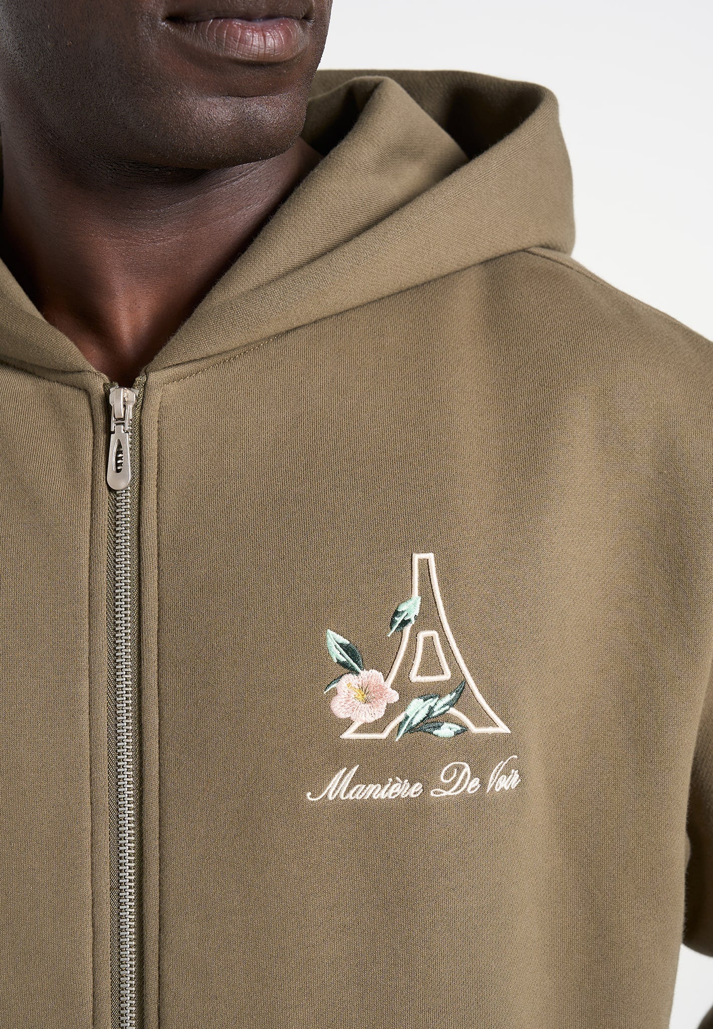 js009-unisex-floral-eiffel-zip-hoodie-olive