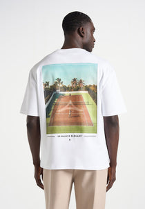 Aaron - Club Saint-Tropez Cotton T-Shirt - White