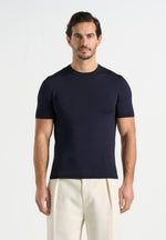 ellis-luxe-knitted-t-shirt-navy