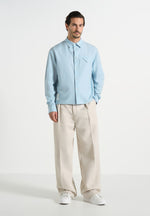 arlo-pinstripe-cropped-long-sleeve-shirt-blue