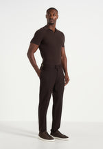 Hubert - Slim Fit Tailored Wool-Blend Pants - Brown