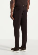 Hubert - Slim Fit Tailored Wool-Blend Pants - Brown