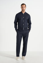 savin-pinstripe-bomber-jacket-navynew