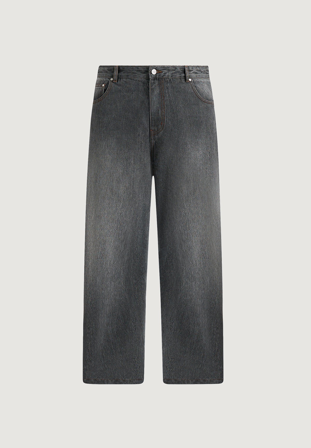 DN002 - Relaxed Fit Washed Jean - Charcoal Grey