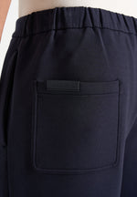 Jerome - Wide Leg Neoprene Pants - Navy
