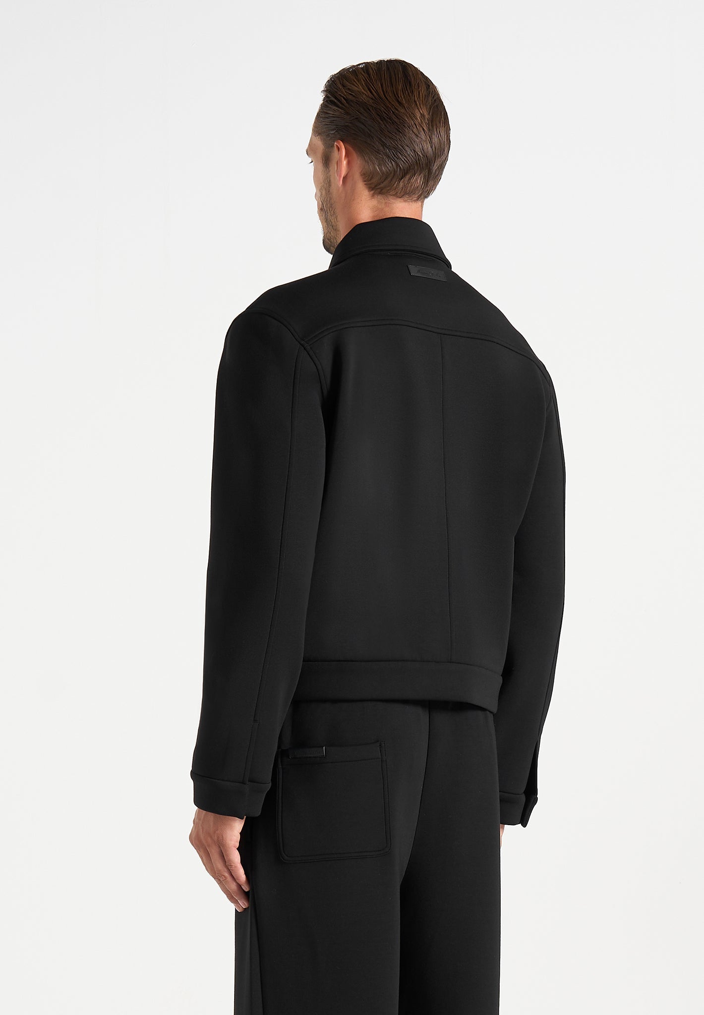 Kairo - Neoprene Trucker Jacket - Black