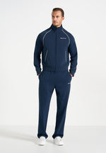 Signature Piped Track Jacket - Dark Navy