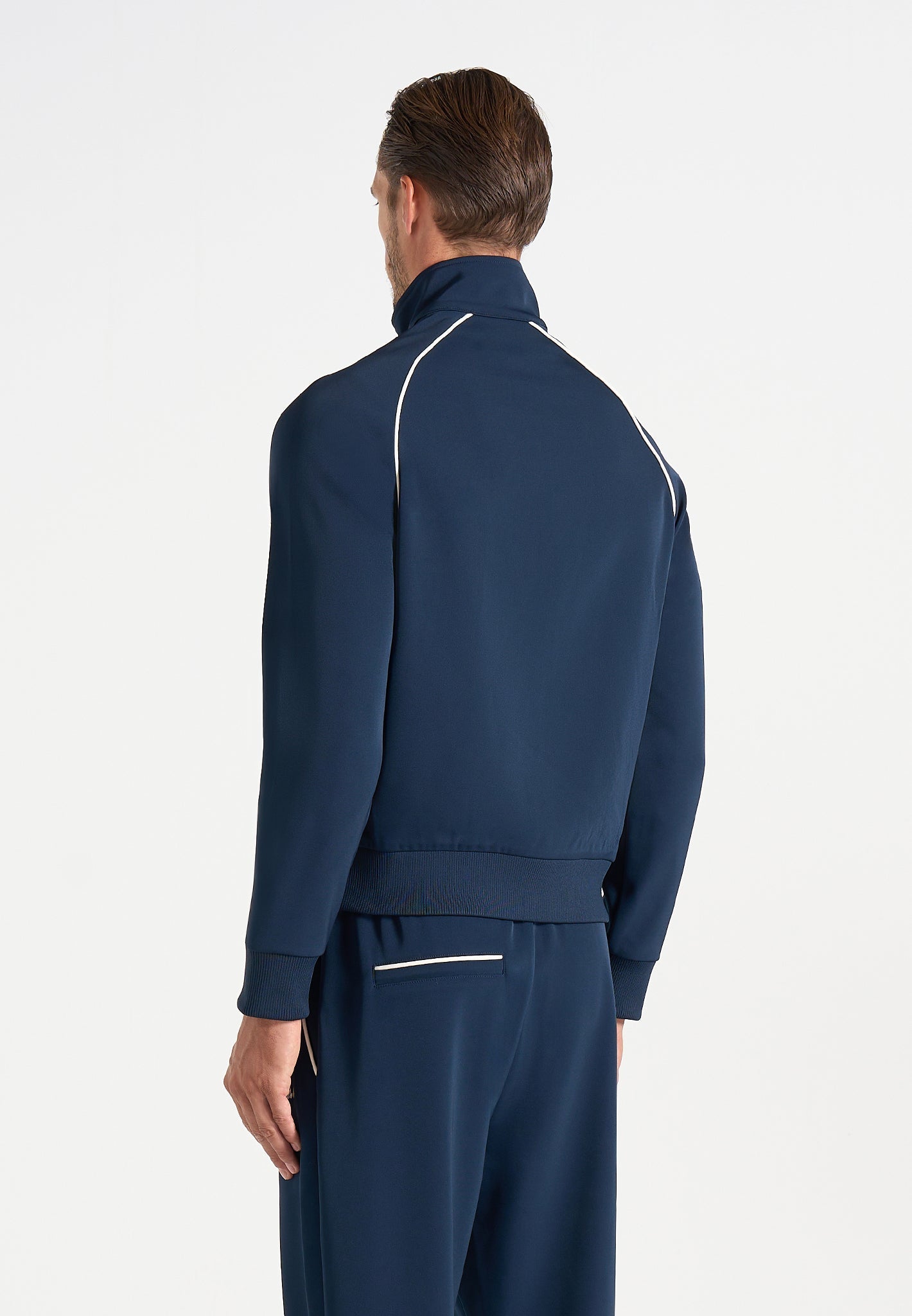 Signature Piped Track Jacket - Dark Navy