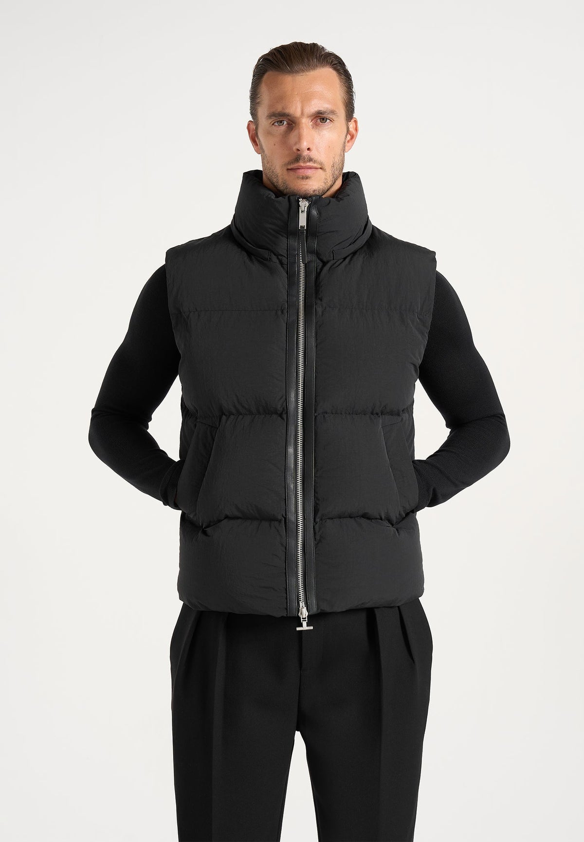 Eric - 2-in-1 Puffer/Vest Jacket - Black
