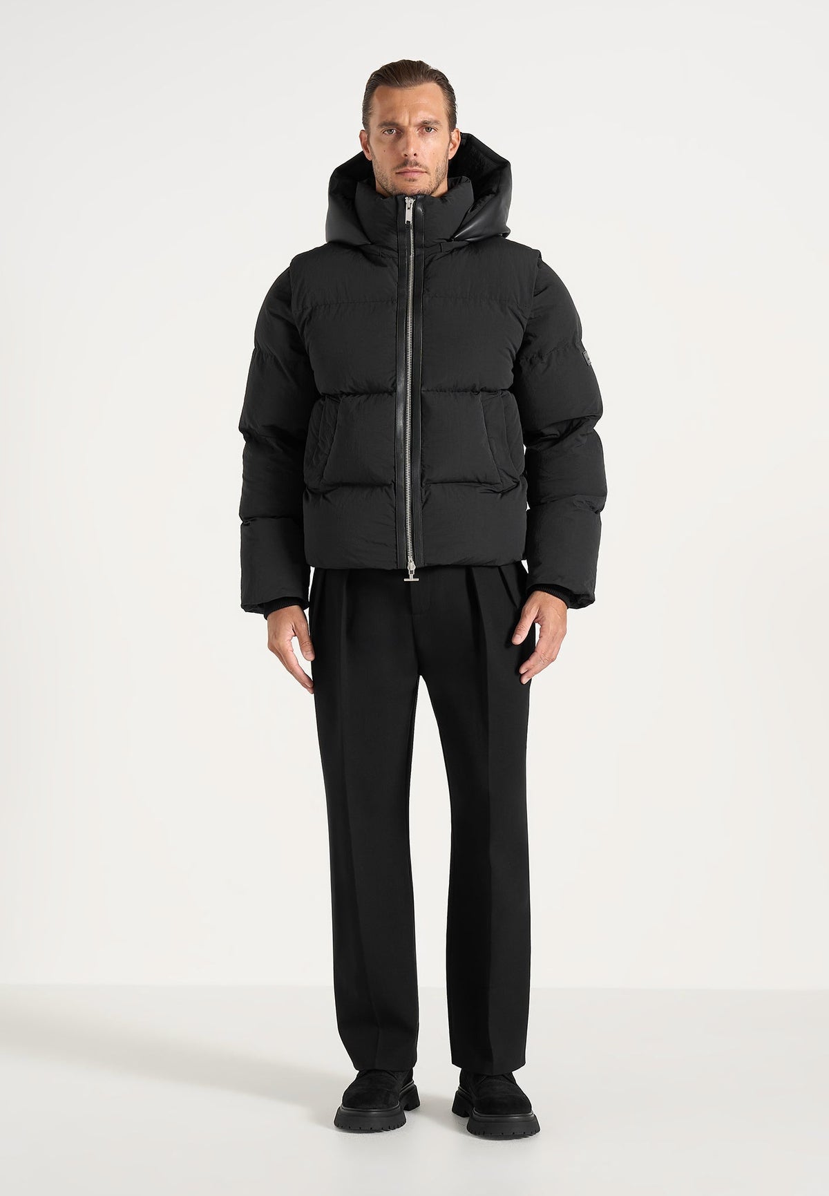 Eric - 2-in-1 Puffer/Gilet Jacket - Black