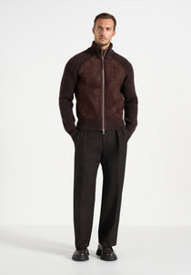 Rami - Suede & Knit Jacket - Brown